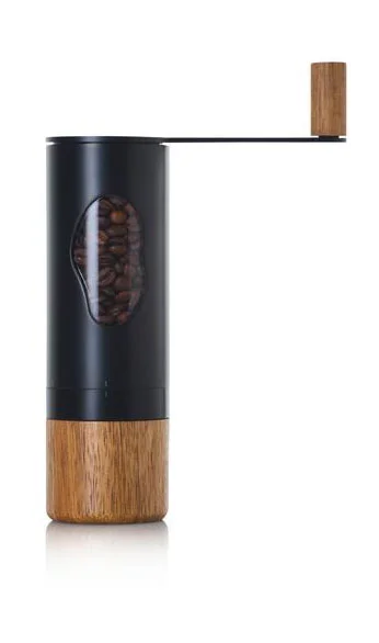 Kaffeemühle Mrs.Bean Akazie/schwarz      21,8cm mit Kurbel