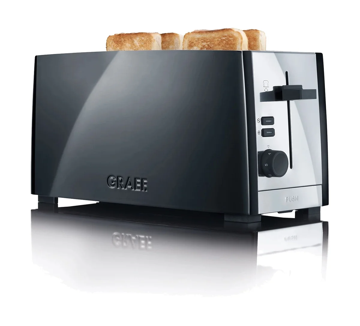 TO102 4-Scheiben-Toaster 38x16x19 cm 1380 W schwarz