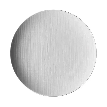 Teller flach 27 cm Mesh Weiss