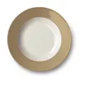Teller tief 23 cm Fahne Solid Color clay Dibbern
