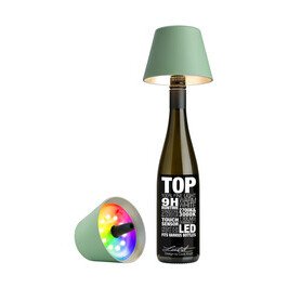 LED-Leuchte 11 cm 1,3 W Top 2.0 olivgrün  mit RGB-Farbwechsel  Sompex