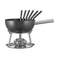 Fonduegarnitur 23 cm Aluminium Induktion schwarz Spring