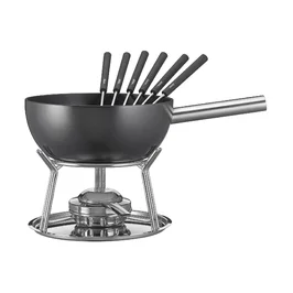 Fonduegarnitur 23 cm Aluminium Induktion schwarz Spring