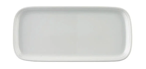 Kuchenplatte 35x16 cm Trend Weiß