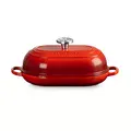 Ovaler Brot Bräter 29cm Kirschrot Gusseisen - Signature Le Creuset