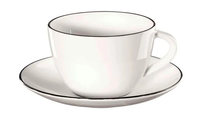 Kaffeetasse mit Untere 0,21 l A Table Ligne noir