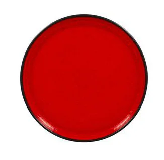 Teller flach ohne Rand 23cm Fusion Fire rot