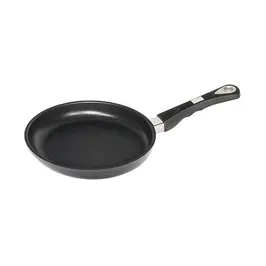 Bratpfanne 24cm flach beschichtet H=4cm nicht induktionsfähig AMT Gastroguss