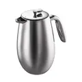 Doppelwandiger Kaffeebereiter 8 Tassen Columbia edelstahl glänzend Bodum