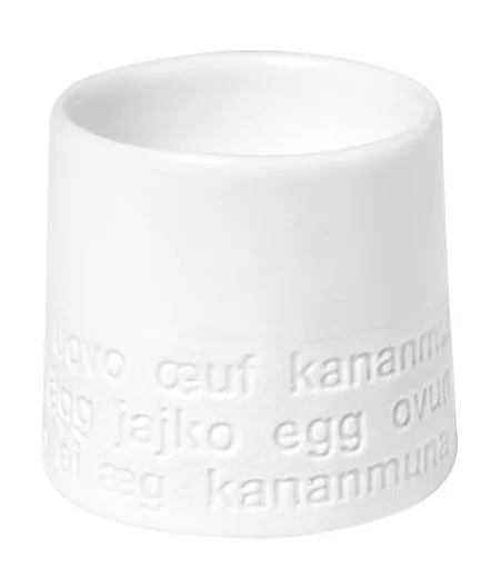 Eierbecher 6 cm Raumpoesie weiß