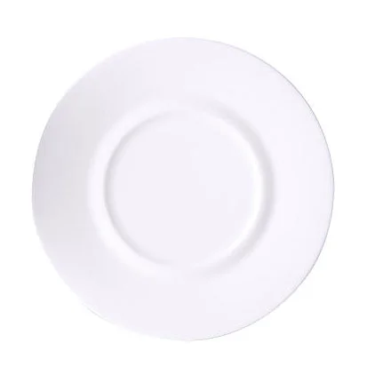 Kaffee-Untertasse 16 cm Fine Bone China Konisch-Zylindrisch weiß