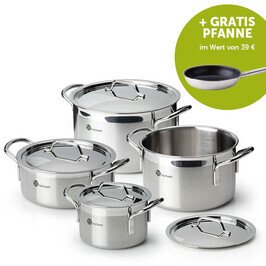 Topf-Set 4-tlg. Cook Love + gratis Pfanne Tischwelt