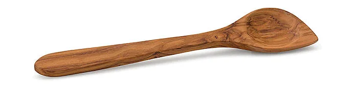 Kochlöffel mit Ecke 30 cm Olivenholz