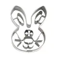 Präge-Ausstecher Hasengesicht 5,5 cm silber Städter