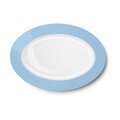 Platte oval 36 cm Solid Color morgenblau Dibbern