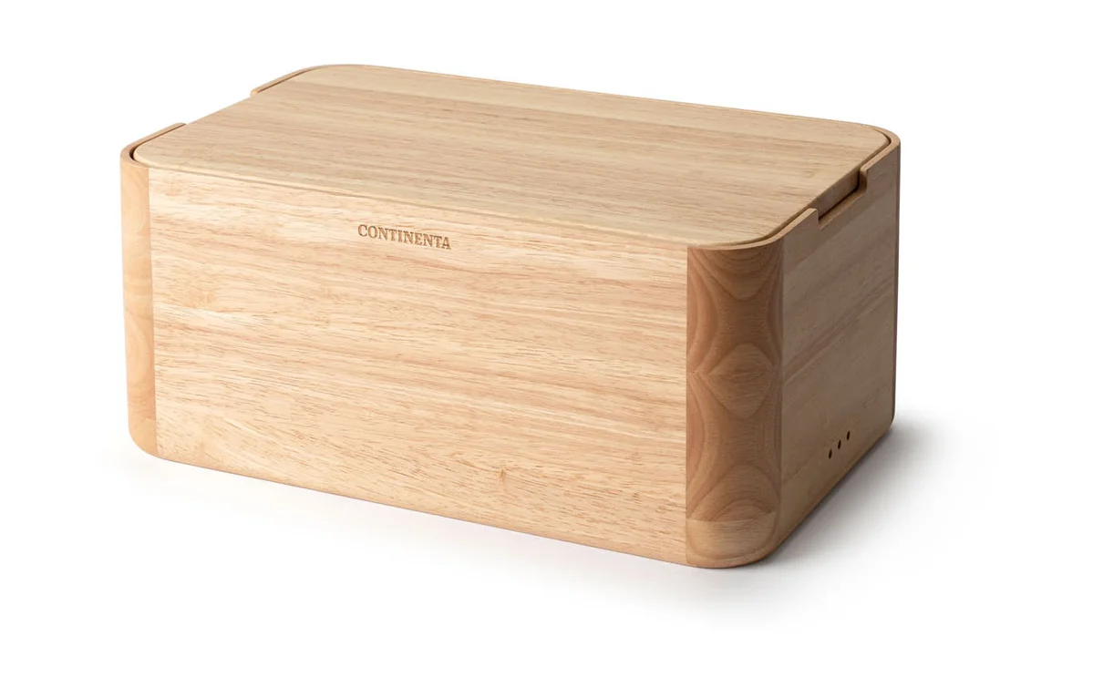 Continenta Brotkasten 36X23x16 Cm Gummibaum