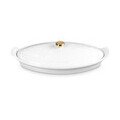 Fischbackform mit Deckel 34 cm Tradition White Le Creuset