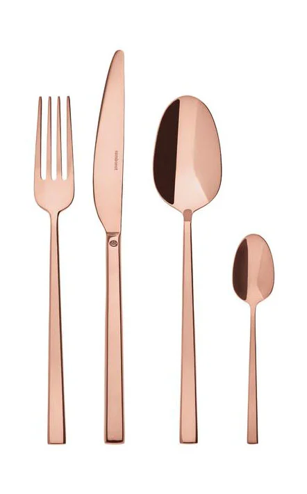 Besteck-Set 24-tlg. Rock Mirror PVD Copper