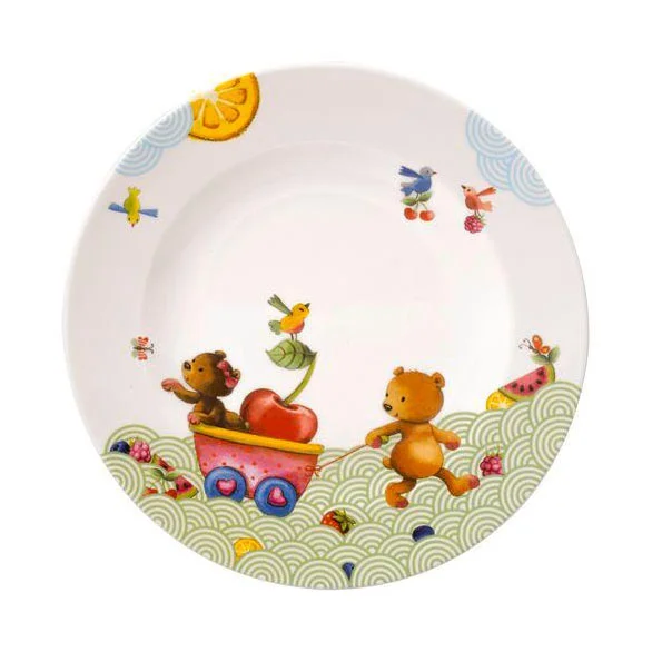 Kinderteller flach 22 cm Hungry as a Bear