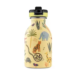Trinkflasche 0,25 l Jungle Friends mit Sportdeckel 24bottles