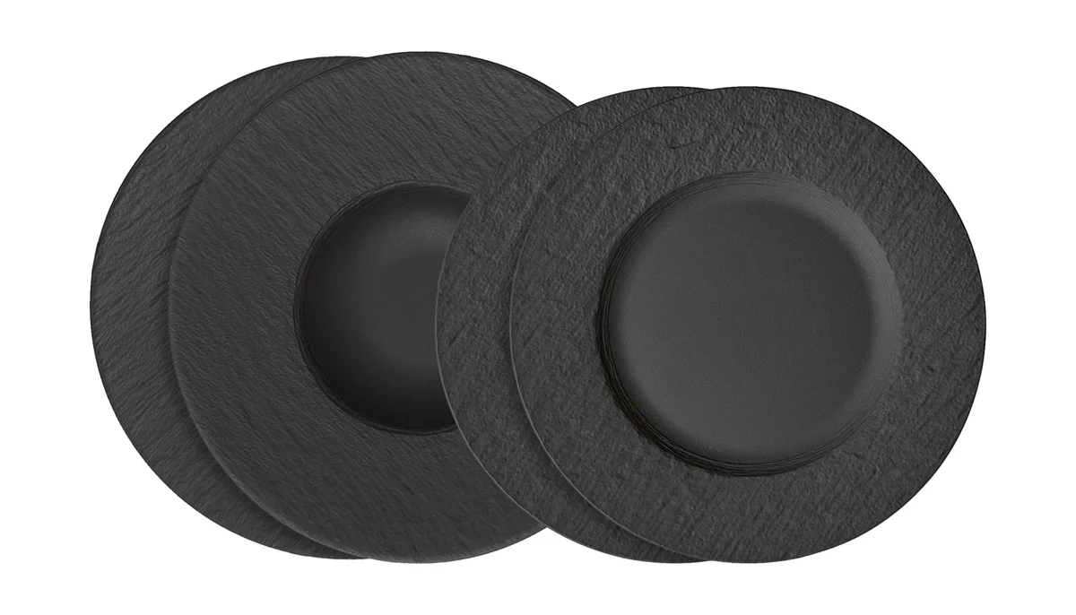 Teller-Set 4-tlg. Manufacture Rock