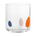 Afeen Trinkglas 340 ml Glas mit bunten Punkten Bloomingville