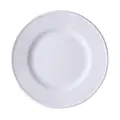 Teller flach 21 cm Fahne Solid Color weiss Dibbern