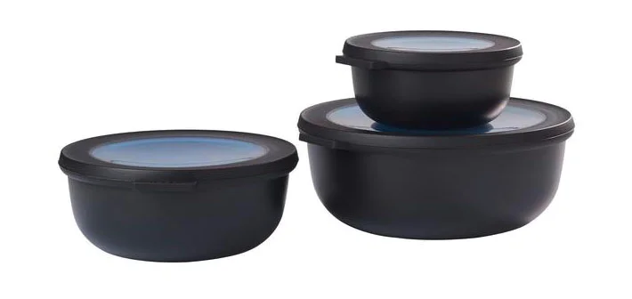 Starter Set Cirqula flach Multibowl 3tlg. nordic black