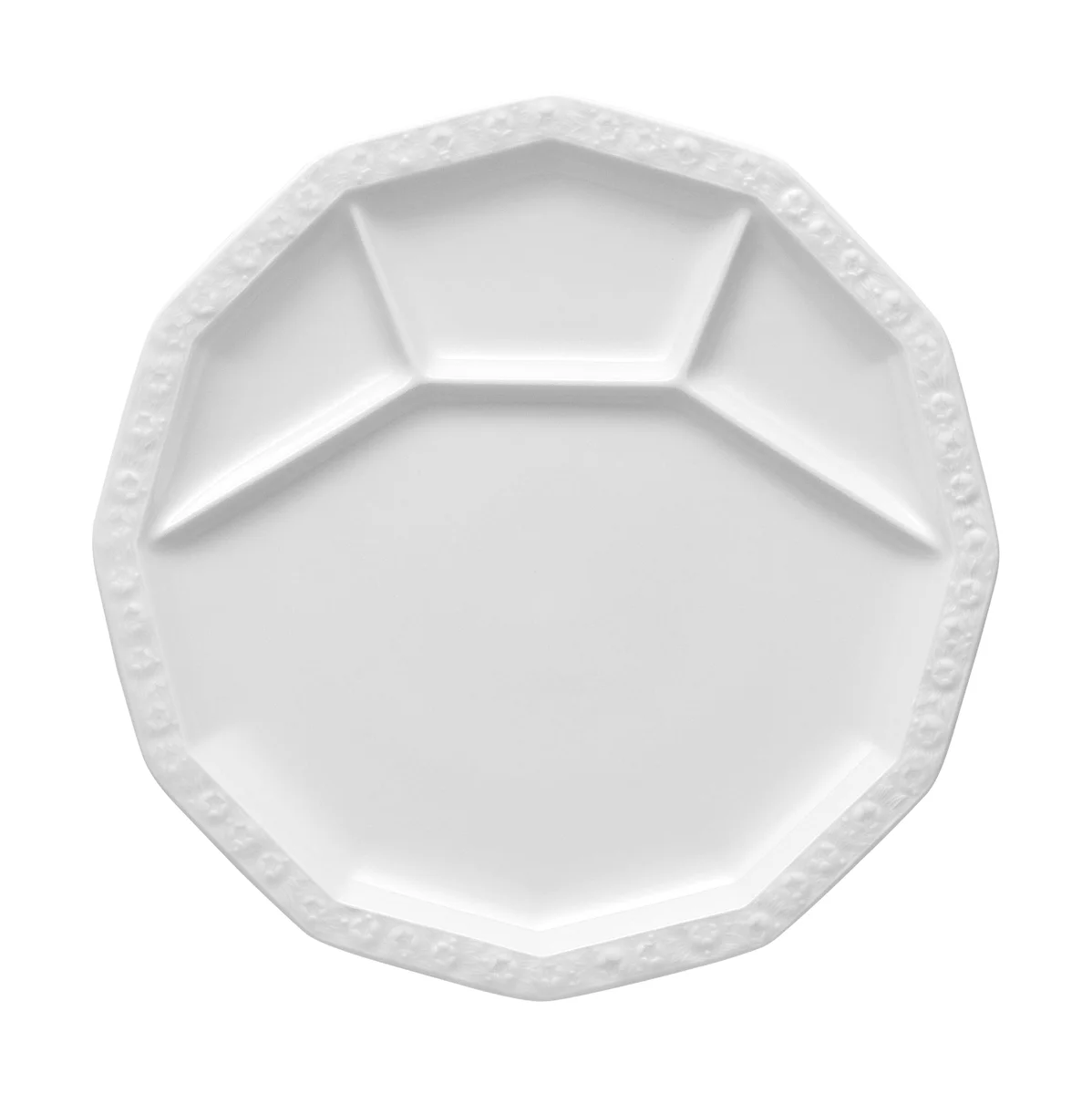 Fondueteller 27 cm Maria Weiß