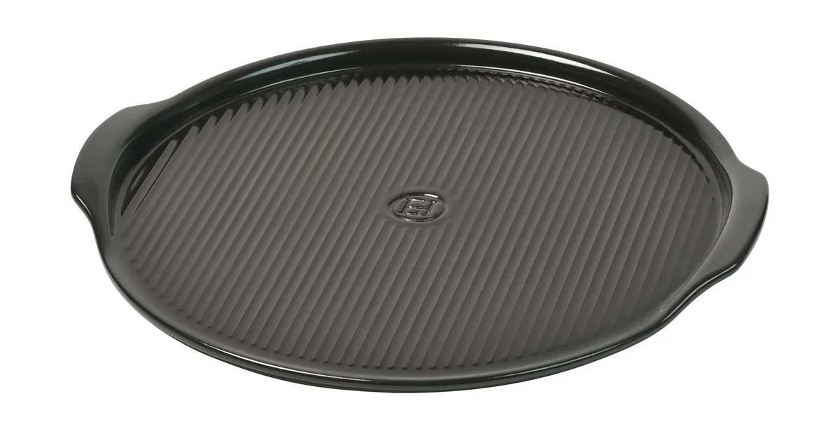Pizzastein 37 cm Kohle