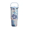 The IceFlow™ Flip Straw 2.0 Tumbler 0.89L / 30oz Blue Dream Wildflower - Saison Stanley
