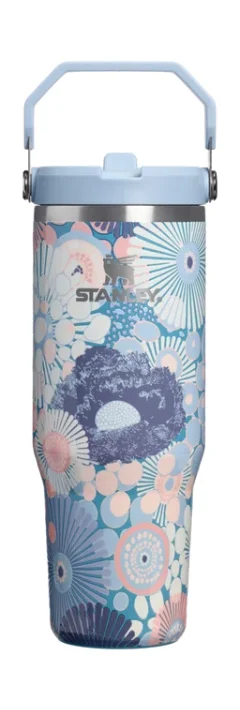 The IceFlow™ Flip Straw 2.0 Tumbler 0.89L / 30oz Blue Dream Wildflower - Saison