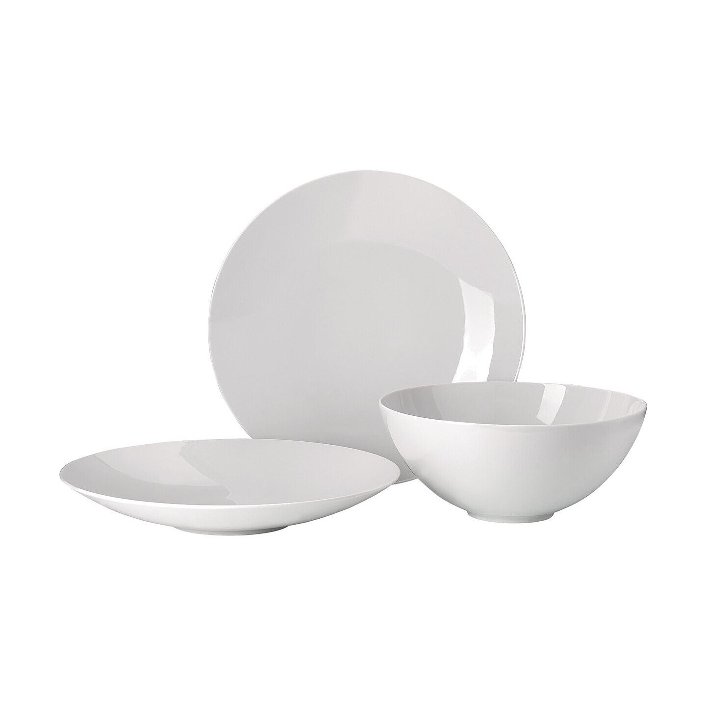 Rosenthal TAC Gropius Weiss 18-teilig - Modernes Porzellan Service Für 6 Personen