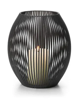 Windlicht 26 cm Louisiana anthrazit