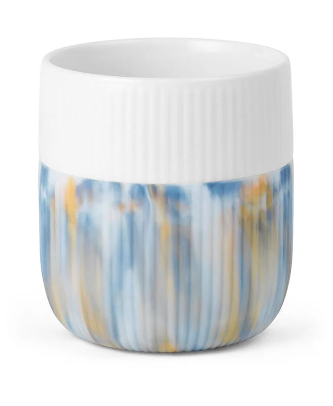 Becher 0,35 l Contrast Gerippt Ocean Mist