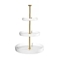 Etagere 41 cm Grande weiß-gold ASA