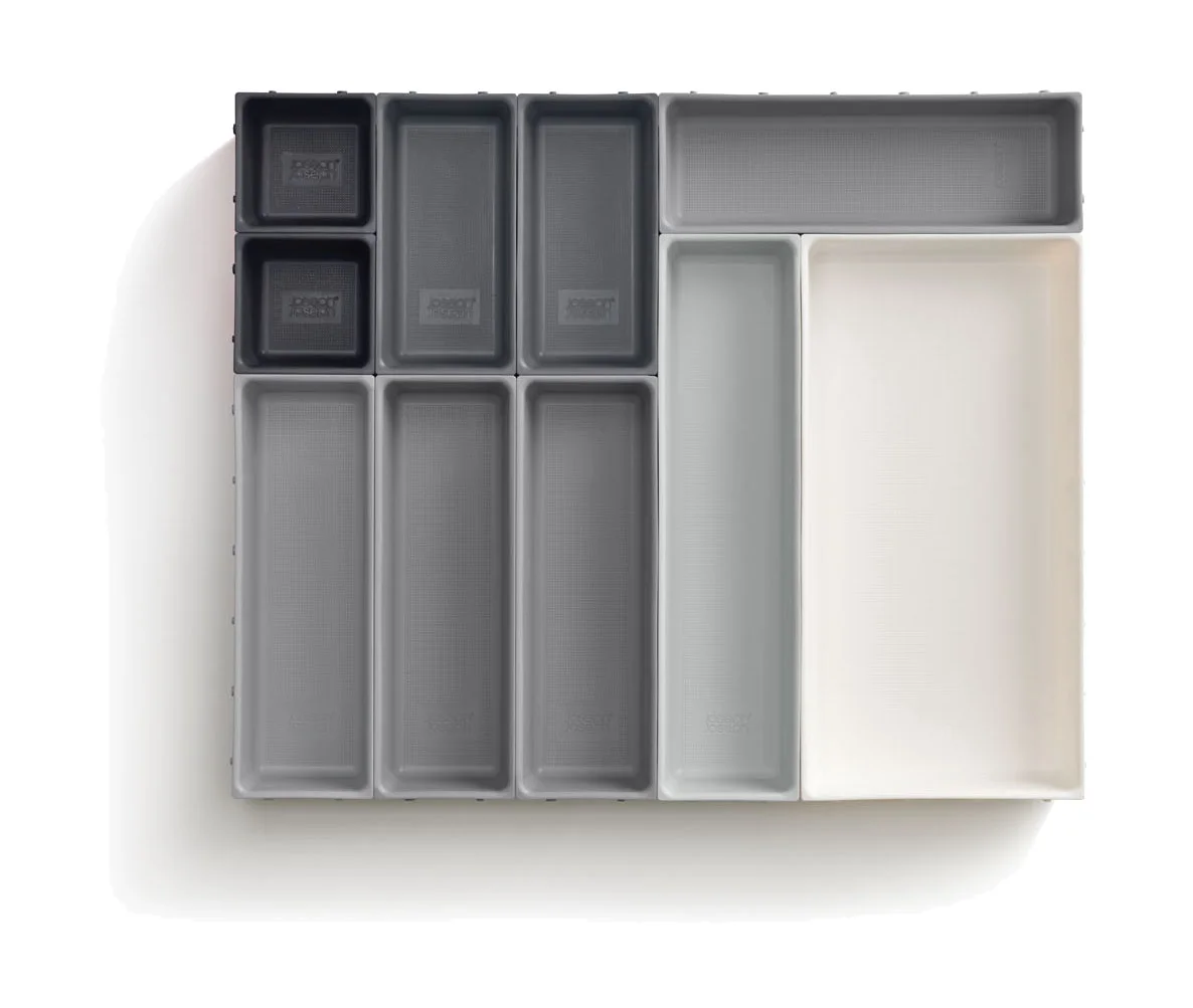 Schubladen-Organizer-Set 10-tlg. Blox grau