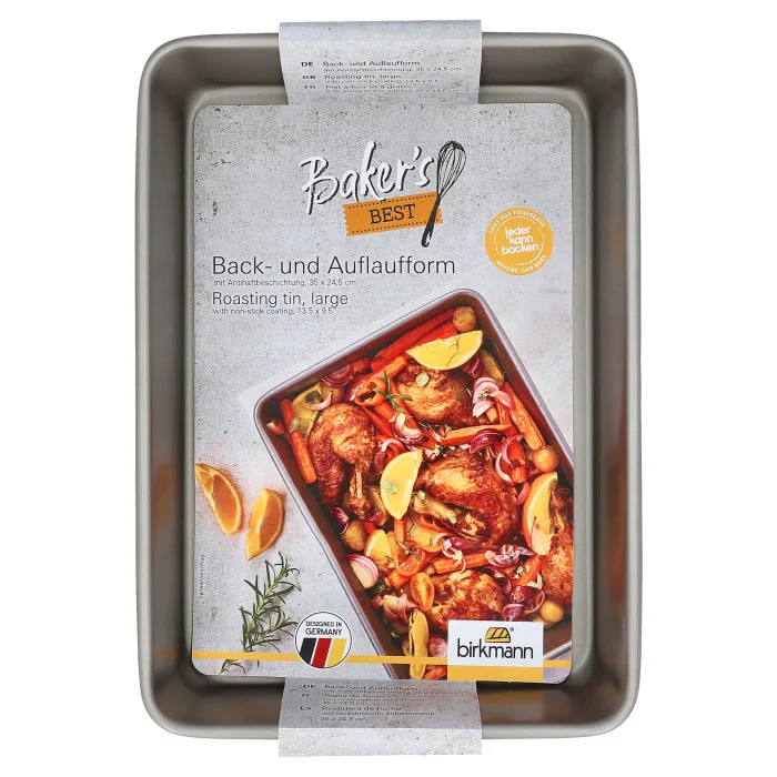 Bakers Best Back-/Auflaufform 35x25 cm grau