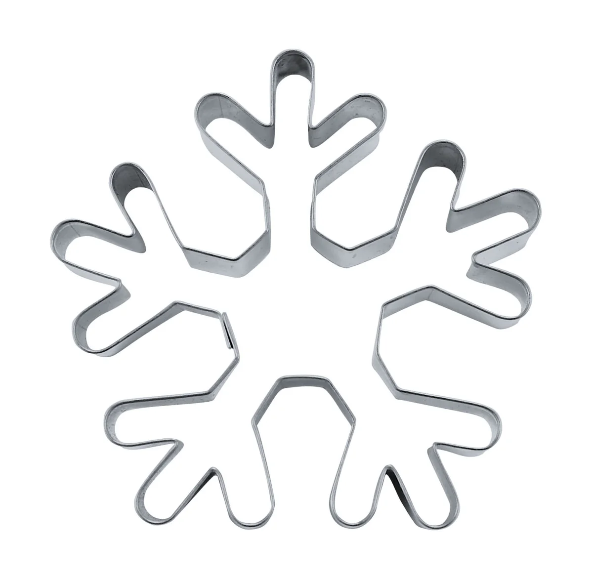 Ausstecher Schneeflocke 6 cm edelstahl