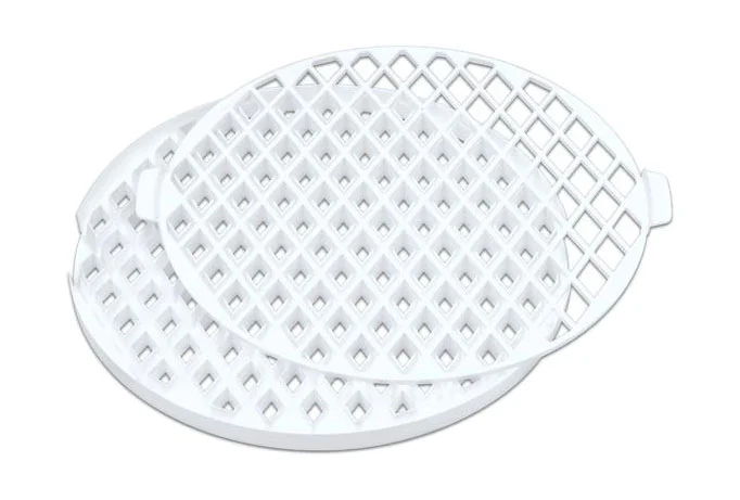 Gitterstanze rund 30cm Kunststoff weiss
