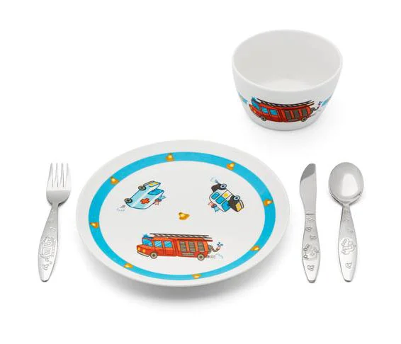 Kindergeschirr-Set 5-tlg Einsatzfahrzeuge