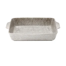 Auflaufform 39x26 cm Artisan hellgrau Ladelle