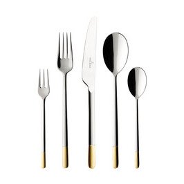 Tafelbesteck-Set 30-tlg. Ella Edelstahl teilvergoldet Villeroy & Boch