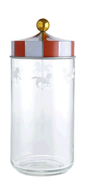 Alessi Rot Küchendose 1,5 Ltr. Circus