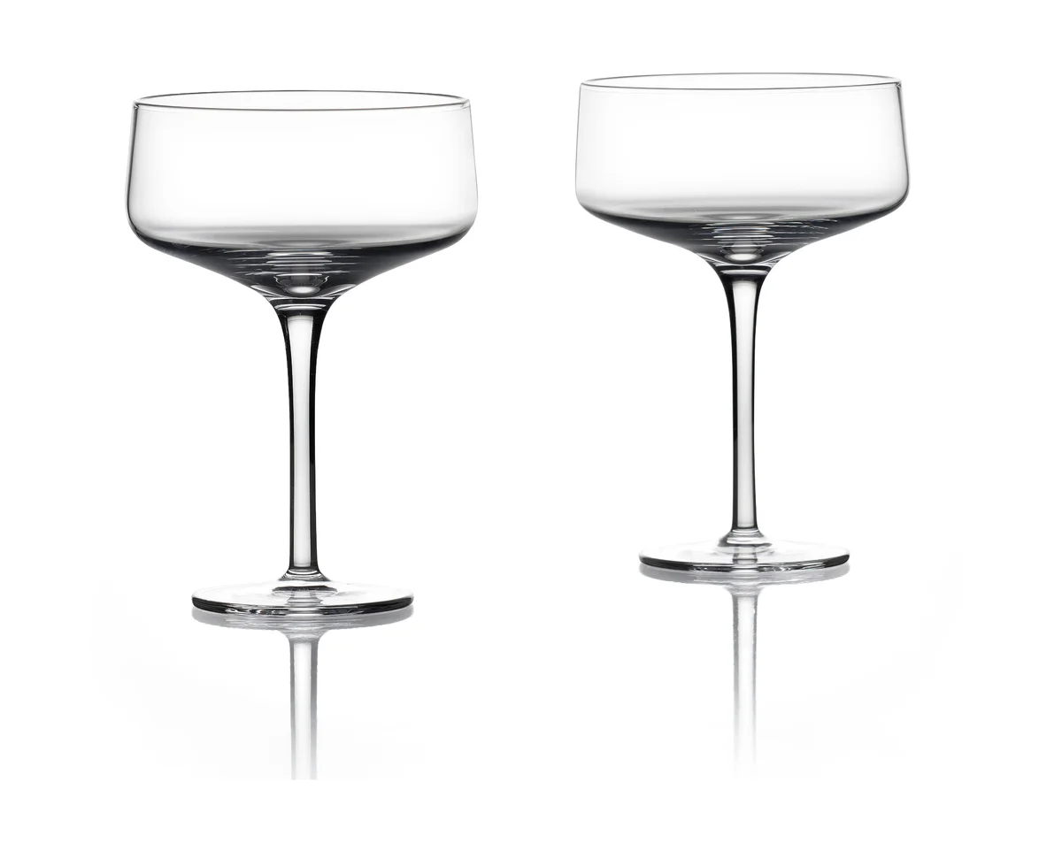 Coupe/Cocktail-Glas 2er-Set Rocks klar