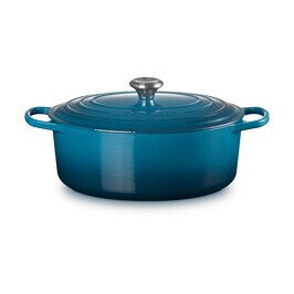 Bräter m.D. oval 31 cm Guss Signature deep teal Le Creuset