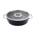 Bratentopf mit Glasdeckel 28 cm Adamant schwarz Fissler