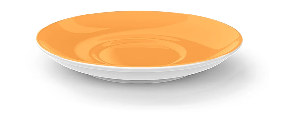 Kaffee-Untertasse 14 cm Solid Color Mandarine