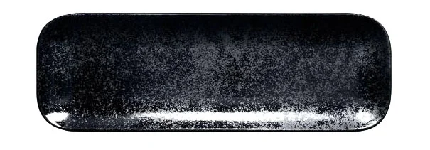 Platte recht. 33x11x1,7cm Fusion Karbon schwarz