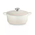 Runder Bräter 24cm Meringue Gusseisen - Signature Le Creuset